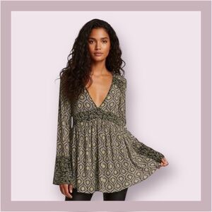 Free People Rolling Hills Boho Tunic Top